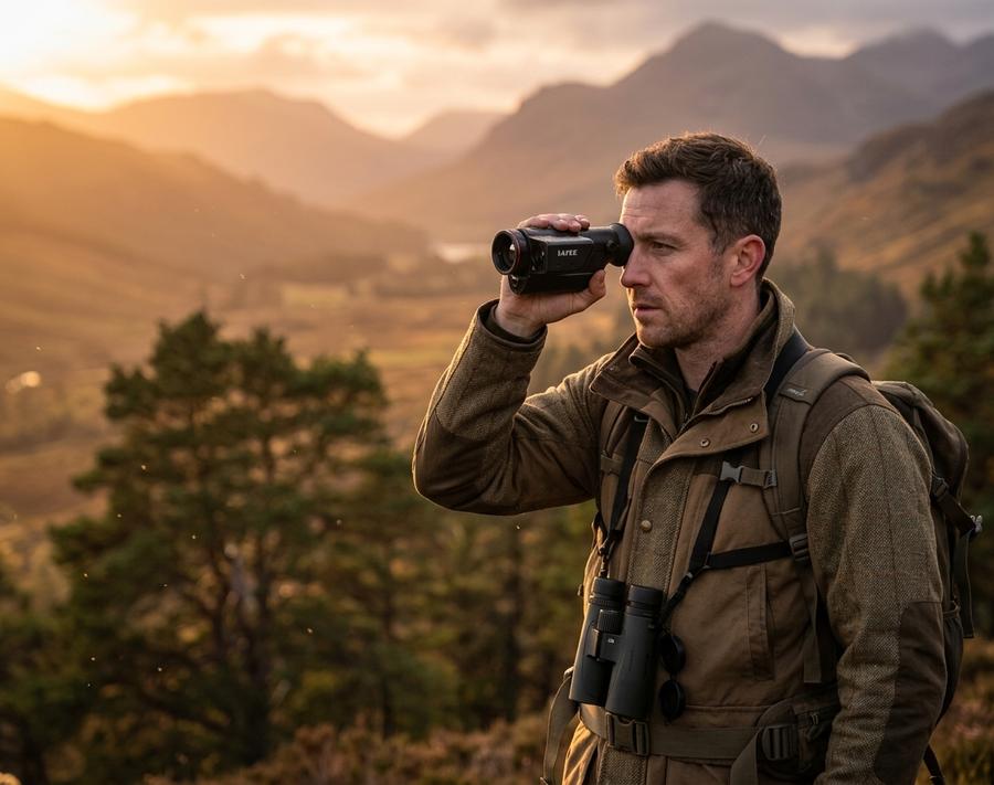 Thermal monocular guide for night hunting